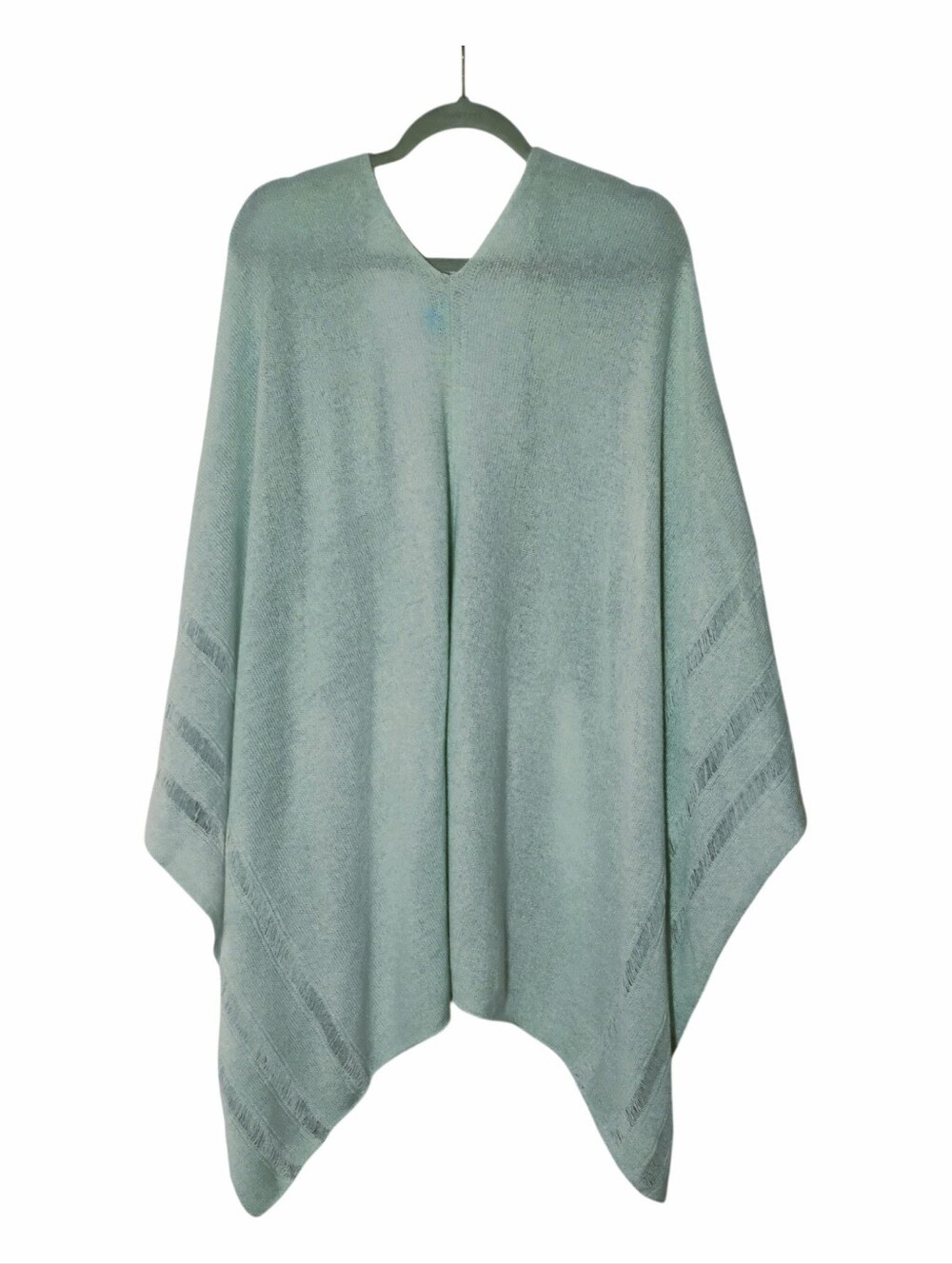 J.McLaughlin Clover Green  100% Cashmere Poncho Cape – One Size NWT - Picture 2 of 8